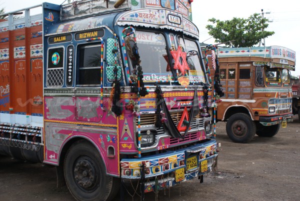 A colourful truck in India