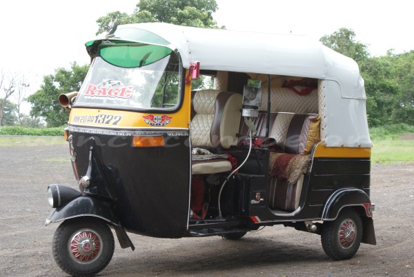 A pimped up autorickshaw